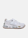 PREMIATA WHITE SUEDE BLEND MAZED SNEAKERS