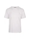 PREMIATA WHITE T-SHIRT WITH NEVER WHITE PRINT