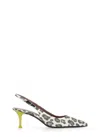 Premiata Leopard-print Slingback Pumps In Beige