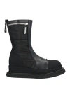 Premiata Woman Ankle Boots Black Size 6 Leather, Textile Fibers In Black