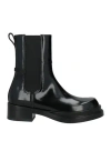 Premiata Woman Ankle Boots Black Size 7 Leather, Textile Fibers