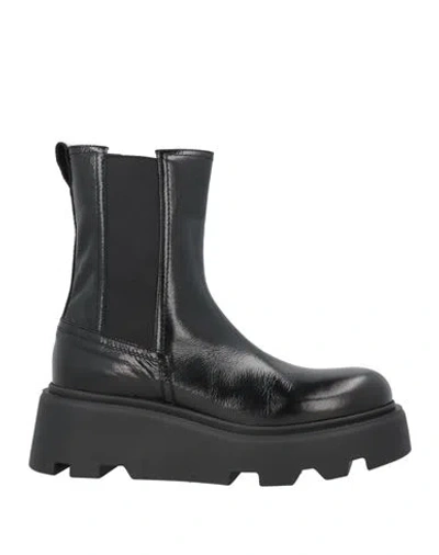 Premiata Woman Ankle Boots Black Size 8 Leather