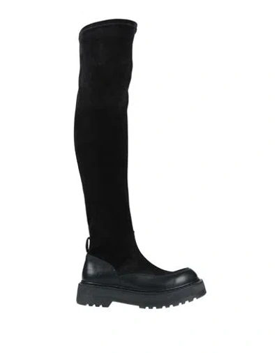 Premiata Woman Boot Black Size 6 Leather