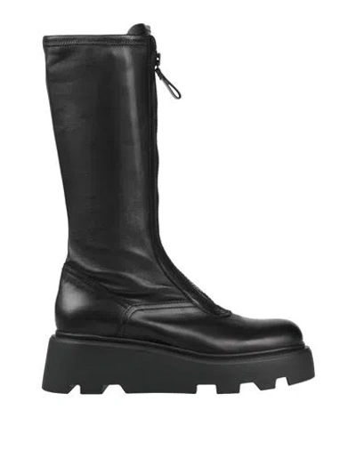 Premiata Woman Boot Black Size 8 Leather