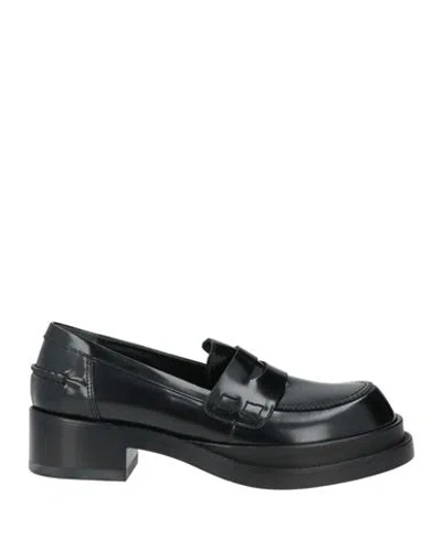 Premiata Woman Loafers Black Size 9 Leather