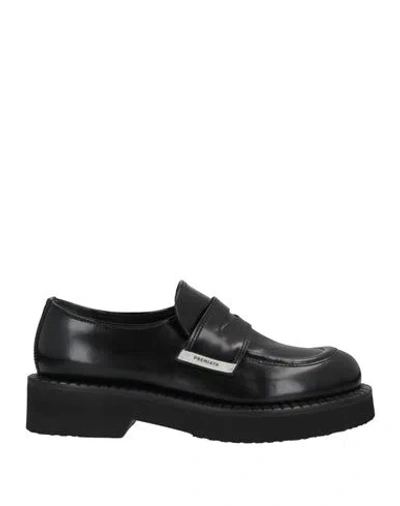 Premiata Woman Loafers Black Size 9 Soft Leather
