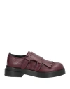 Premiata Woman Loafers Burgundy Size 8 Leather