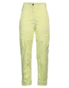 Premiata Woman Pants Lime Green Size 4 Cotton, Elastane In Green