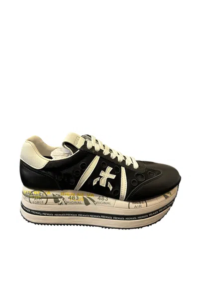 Premiata Woman  Sneakers In Black