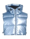 Premiata Woman Puffer Light Blue Size 6 Polyurethane, Polyamide