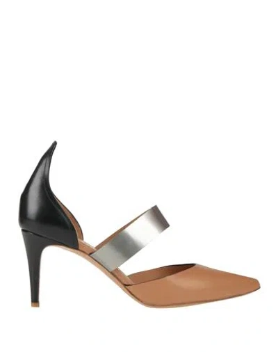 Premiata Woman Pumps Camel Size 8 Leather In Beige