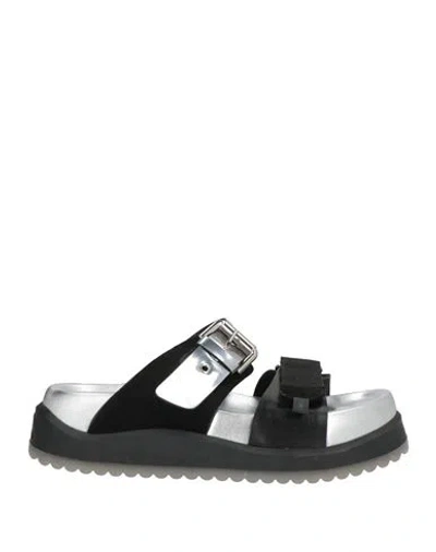 Premiata Woman Sandals Black Size 7 Leather