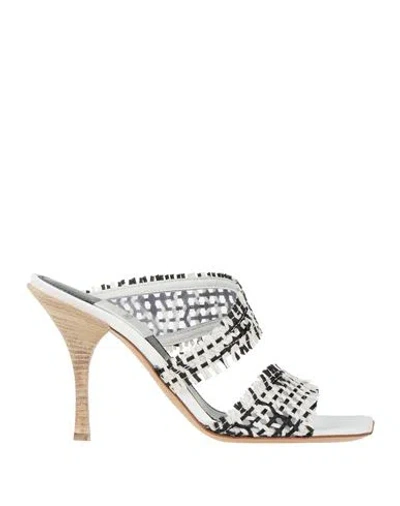 Premiata Woman Sandals White Size 10 Textile Fibers