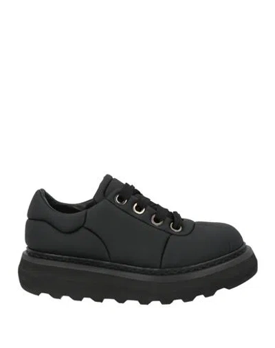 Premiata Woman Sneakers Black Size 7 Leather