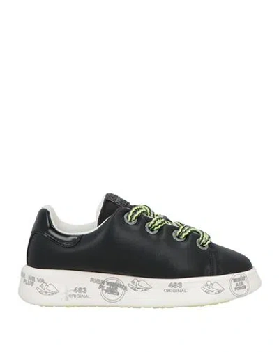 PREMIATA PREMIATA WOMAN SNEAKERS BLACK SIZE 10 LEATHER