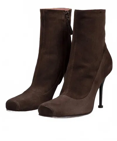Premiata Women's Ballet Ankle Bootie In Chocolate In Gold