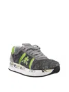 Premiata Women's Conny 4504 Sequin Upper Sneakers In Grey In Gray