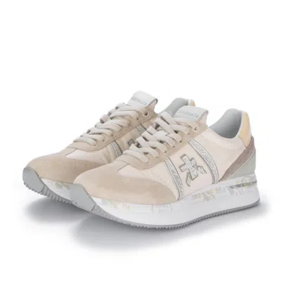 Premiata Women's Conny Sneakers In Beige In Multi