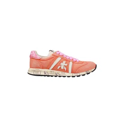 Premiata Lucy Panelled Sneakers In Orange