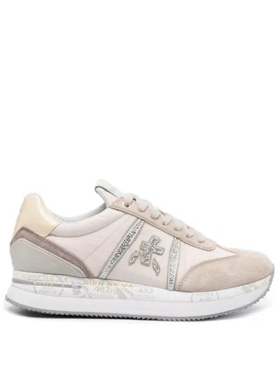 Premiata Women's Sneakers In Beige Chiari E Naturali