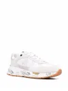 Premiata Low-top Panelled Sneakers In Bianco