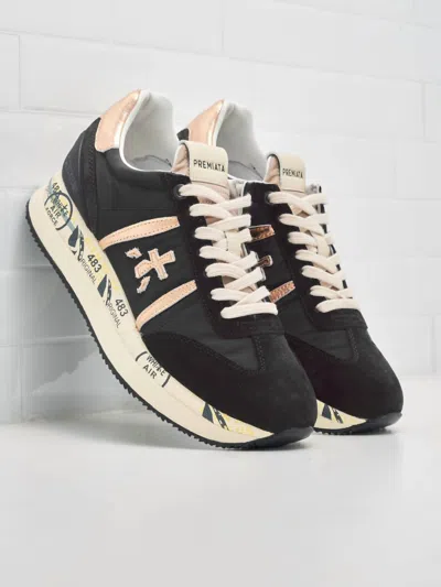 Premiata Women's Sneakers Conny 7075m In Black