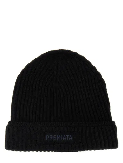 Premiata Wool Cap With Logo In Brown