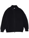 Premiata Ribbed Collar Jacket Side Pockets In Black
