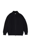Premiata Ribbed Collar Jacket Side Pockets In Blue