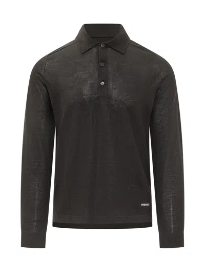 Premiata Wool-silk Sweater In Black