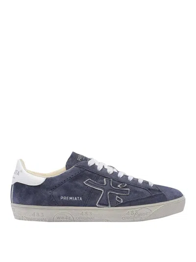 Premiata Steven Trainers In Blue