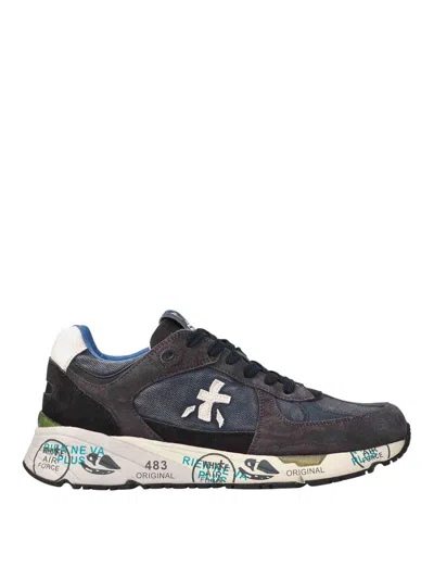 Premiata Low-top Sneakers With Graphic Text Accents In Multi