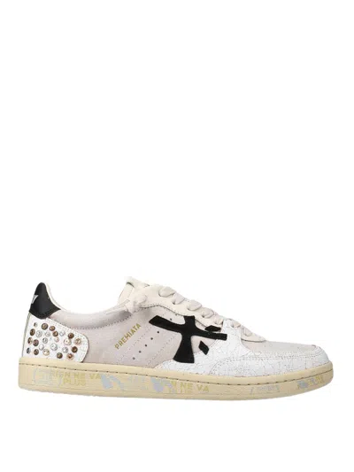 Premiata Bskt Clayd Sneakers In White