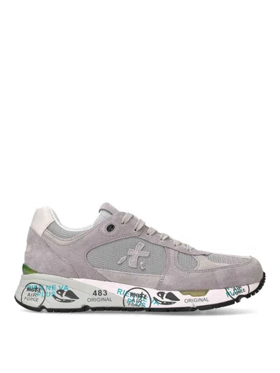 Premiata Leather Sneakers In Grey