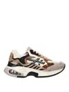 Premiata Contemporary Chunky Sneakers With Mixed Materials In Multi