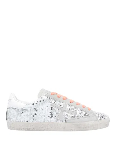 PREMIATA SILVER STEVEND SNEAKERS