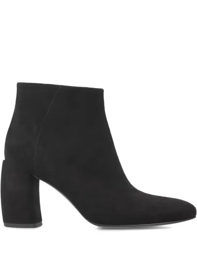 Premiata Zip-up Block-heel Boots In Black
