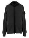 Premiata Merino Wool Zip-up Sweatshirt In Black