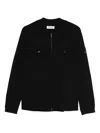 Premiata Zip-up Pocketed Cardigan In Black