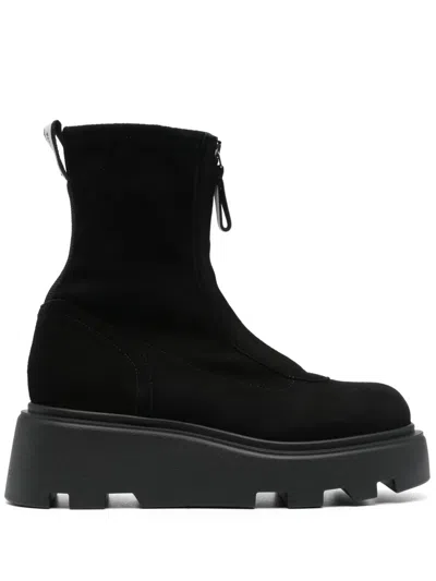 Premiata Stiefeletten Mit Reissverschluss In Black