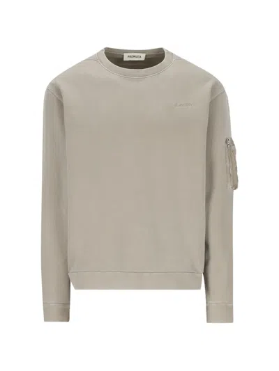 Premiata Zip-pocket Sweatshirt In Gray