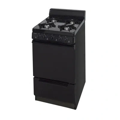 Premier 20" Gas Range In Black