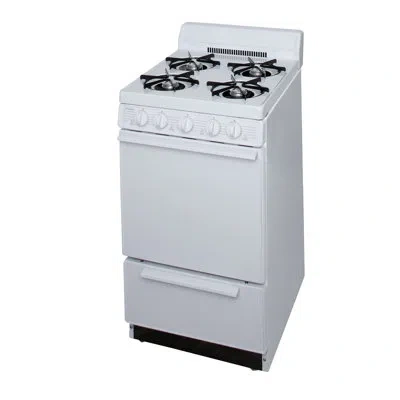 Premier 20" Gas Range In White