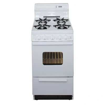 Premier 20" Gas Range In White