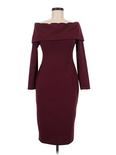 Pre-owned Premier Amour Cocktail Dress In Burgundy
