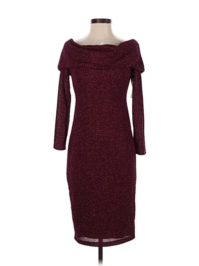 Pre-owned Premier Amour Cocktail Dress In Burgundy
