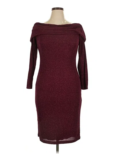 Pre-owned Premier Amour Cocktail Dress In Burgundy