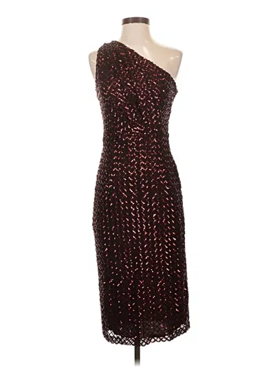 Pre-owned Premier Amour Cocktail Dress In Burgundy