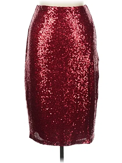 Pre-owned Premier Amour Formal Skirt In Burgundy
