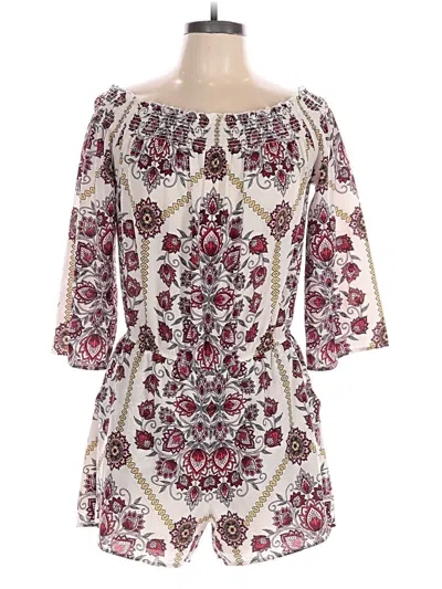 Pre-owned Premier Amour Romper In Burgundy